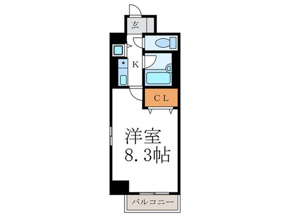 アクシルコート堀川今出川(905)の物件間取画像